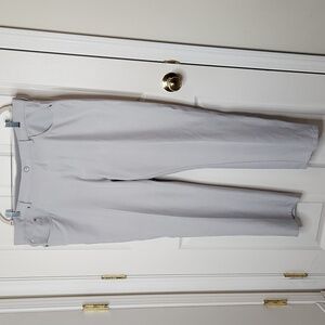 Men's Greg Norman 5 pocket light gray golf work pants comfort waist size 40 x 30